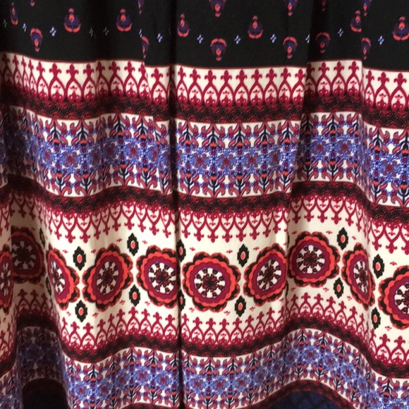 Multi-Colored Peasant Dress - Picture 2 of 4